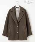 自由区 【カトリエムブーケ】manteau en relief コクーンシルエットツイードコート