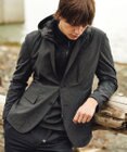 JOSEPH ABBOUD MOUNTAIN 【フードが外せる】メランジハイパワー2wayストレッチ ジャケット