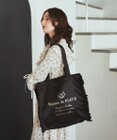 Maison de FLEUR サテンフリルスクエアトートバッグ