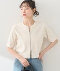 earth music&ecology カットリブＷジップカーディガン