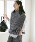 23区 【SLOW/一部店舗限定】ニットトータル フリンジ ネックウォーマ―