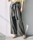 自由区 【カトリエムブーケ】Envelopper ワイドストレートラップパンツ