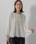 組曲 L 【WEB限定】ジョーゼットシフォンプリーツ ブラウス