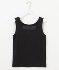 ANY SIS 【洗える】シアーコンビスクエアネック タンクトップ