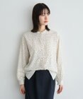 YECCA VECCA 2way裾アレンジパール釦ブラウス