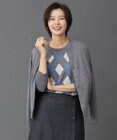J.PRESS LADIES 【洗える】アーガイルツイン ニット