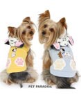 PET PARADISE 犬 服 秋冬 ディズニー １０１匹わんちゃん パーカー 【小型犬】 イエロー グレー