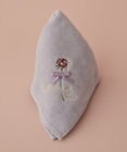 Maison de FLEUR ローズ刺繍タオルハンカチ