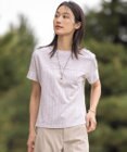 J.PRESS LADIES L 【WEB限定カラーあり・抗菌消臭・吸水速乾】サッカージャージー フレンチスリーブ カットソー