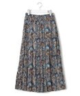 J.PRESS YORK STREET 【WOMEN】ペイズリーワイドプリーツ スカート