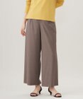 J.PRESS LADIES L 【洗える】T/Rウォッシャブルギャバ ワイド パンツ