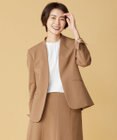 J.PRESS LADIES S 【洗える】アルガンシルク ノーカラー ジャケット