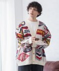 WEGO ルーズフィット総柄カーディガン