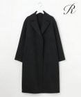 23区 【R(アール)】ウールメルトンリバー ロング ラップコート