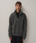 ATON LAMBS WOOL | ハーフジップセーター  - UNISEX