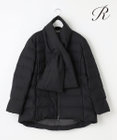 23区 S 【R(アール)】ウールダウン マフラー付きノーカラーコート