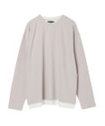 CRAFT STANDARD BOUTIQUE 梨地カットフェイクレイヤードＬ／Ｓ　ＴＥＥ