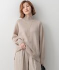 23区 L 【洗える】カシミヤブレンド ハイネック ニット
