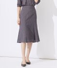 J.PRESS LADIES L 【洗える】ジオメトリックプリント スカート