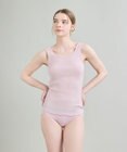 une nana cool 綿100%生地使用 リブ編みコットン タンクトップ