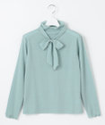 Feroux 【2WAY・洗える】リボンタイシアータートル カットソー