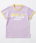 OP／FILA 【FILA】ブランドロゴ半袖リンガーTシャツ