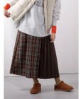 Green Parks アシメサイドプリーツスカート