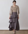 GRACE CONTINENTAL イレヘムサテンスカート