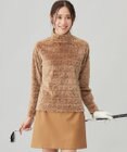 23区GOLF 【WOMEN】フェイクファーロゴモックネック