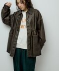 Green Parks ・ＥＬＥＮＣＡＲＥ　ＤＵＥ　フェイクレザーカバーオール