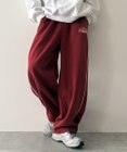 WEGO 【ウエストゴム】パイピングスウェットパンツ