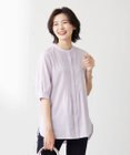 J.PRESS LADIES L 【WEB限定カラーあり・洗える】ラミーポプリン バンドカラー ブラウス