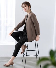 Tiaclasse 【洗える】ドロストテーパードパンツ