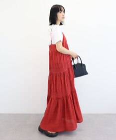 Green Parks シャーリングティアードキャミワンピース