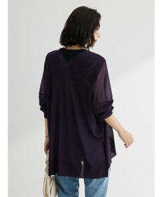 Green Parks 接触冷感シアーニットカーディガン