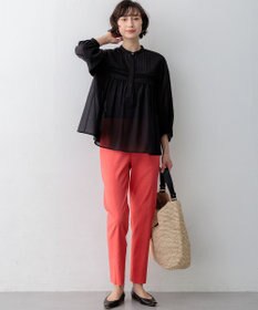 23区 【先行予約/CanCam掲載】リネンレーヨンストレッチ テーパード パンツ