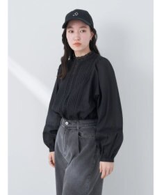 earth music&ecology ピンタックレースブラウス