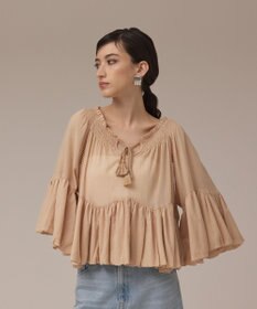 GRACE CONTINENTAL バルーンカフタントップ