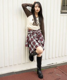 WEGO キーネックサイドドロストラグランロンT