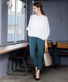 Tiaclasse 【洗える】ドロストテーパードパンツ