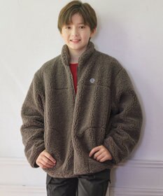 J.PRESS KIDS 【140-170cm】スタンドカラー ボア ブルゾン