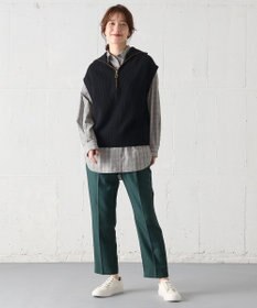 ANY ハーフジップニットベスト