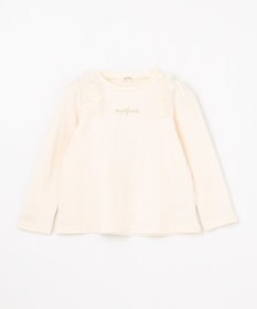 ANY KIDS チュールフリル 長袖Tシャツ