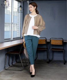 Tiaclasse 【洗える】ドロストテーパードパンツ