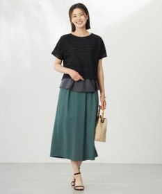 J.PRESS LADIES L 【洗える】Crispyツイル クロップド パンツ