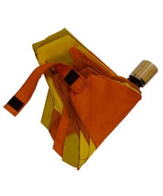 +RING 【限定/日本製】レディース向け パッチワーク プラスリング 折傘50cm ORG SR319