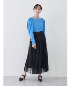 earth music&ecology チュールフレアスカート