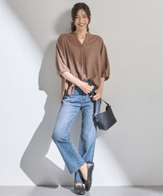 ANY ドルマンスキッパードットブラウス