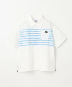 J.PRESS KIDS 【110-130cm】TCブロード パネルボーダープリント シャツ