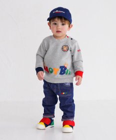 MIKI HOUSE HOT BISCUITS 【80-120cm】 立体ロゴ×キャラクタートレーナー